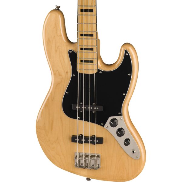 Squier by Fender Classic Vibe 70 s Jazz Bass Guitar - Maple - Natural Supply