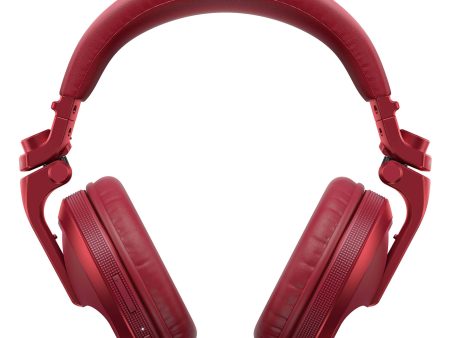 Pioneer DJ HDJ-X5BT Bluetooth Over-Ear DJ Headphones (Metallic Red) Supply