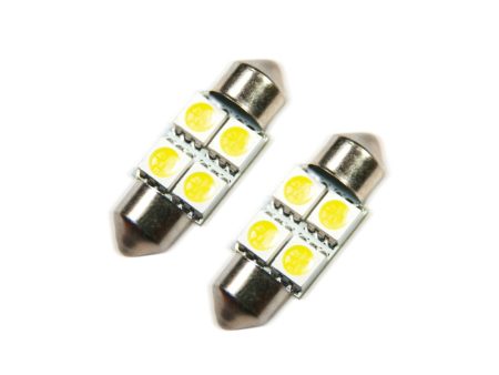 Oracle 33MM 4 LED 3-Chip Festoon Bulbs (Pair) - Cool White SEE WARRANTY Fashion