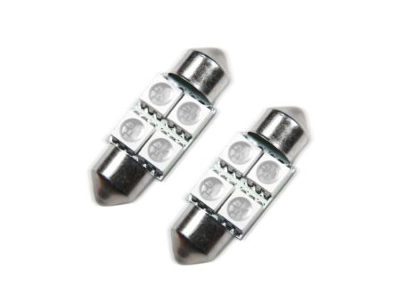 Oracle 33MM 4 LED 3-Chip Festoon Bulbs (Pair) - Blue SEE WARRANTY Online Hot Sale