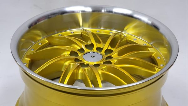 INOVIT ST-R1 18X9 5X114.3 100 ET. 25 CANDY GOLD MICHINED LIP Set of 4 Wheels For Discount