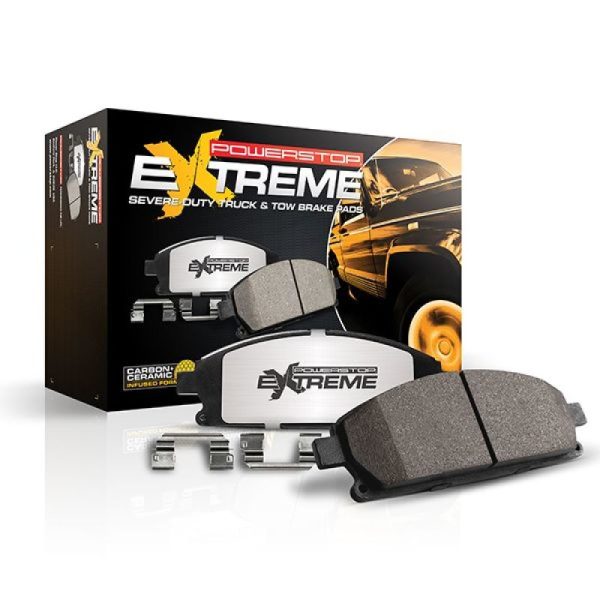 Power Stop 18-21 Jeep Grand Cherokee Rear Z36 Truck & Tow Brake Pads w Hardware For Sale